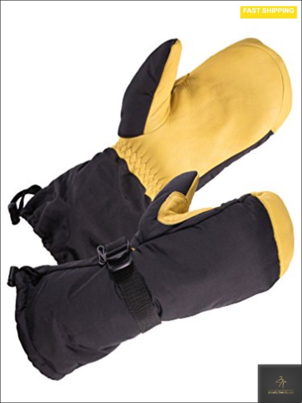 Waterproof Windproof Genuine Deerskin Leather Ski Gloves with Thinsulate